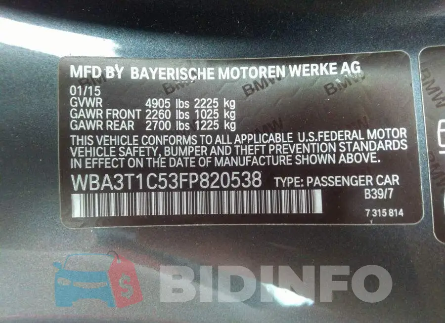 WBA3T1C53FP820538 Photo# 9