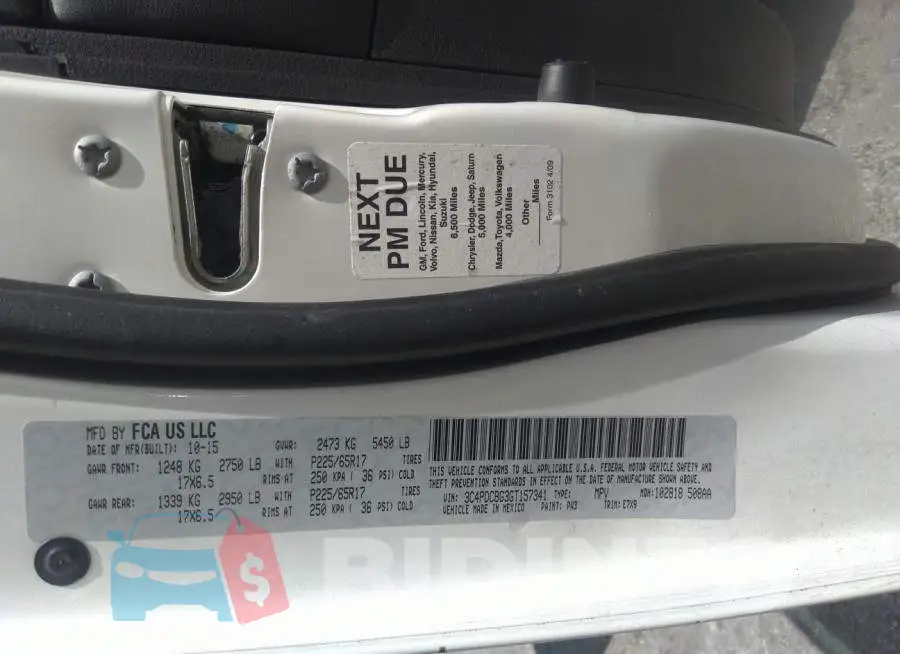 3C4PDCBG3GT157341 Photo# 9