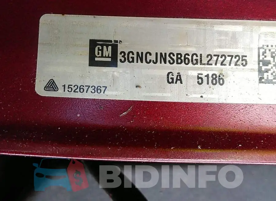 3GNCJNSB6GL272725 Photo# 9
