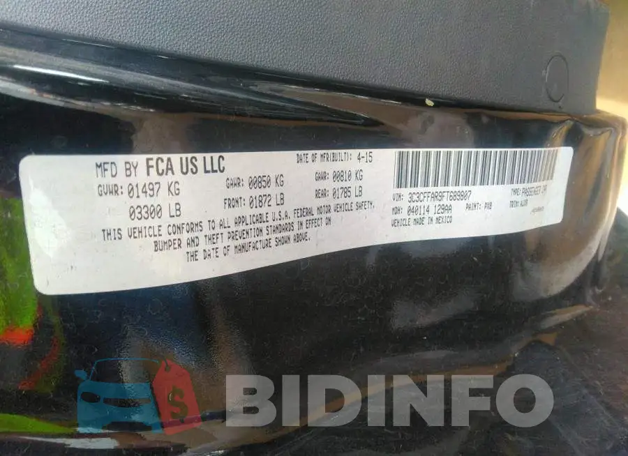 3C3CFFAR9FT689807 Photo# 9