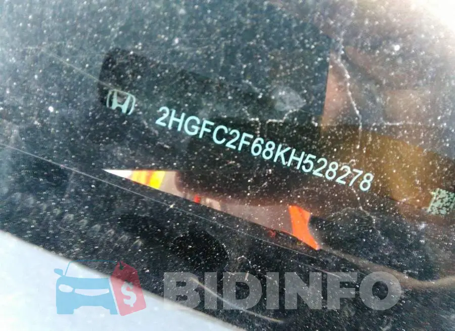 2HGFC2F68KH528278 Photo# 9