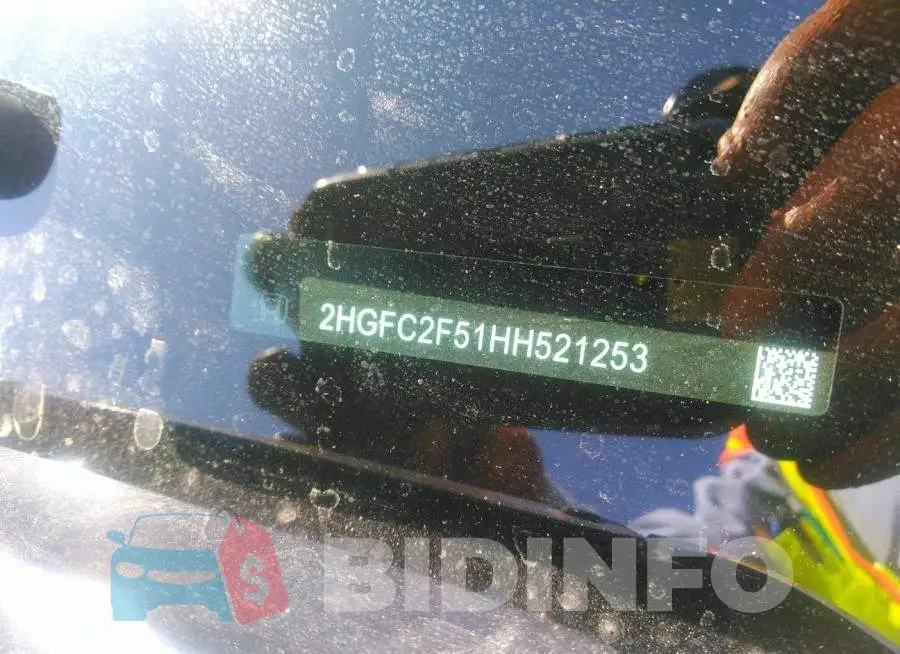 2HGFC2F51HH521253 Photo# 9