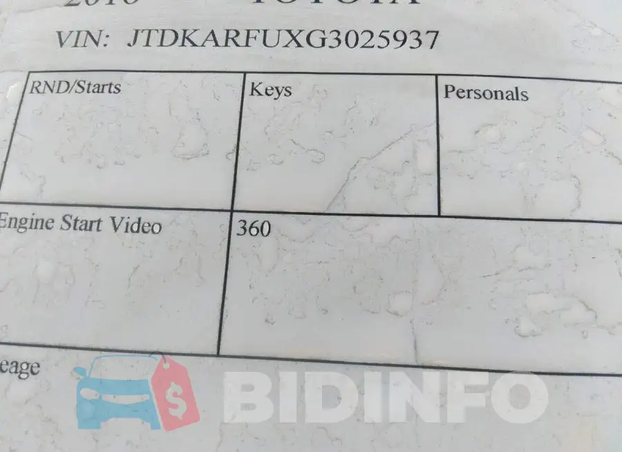 JTDKARFUXG3025937 Photo# 9