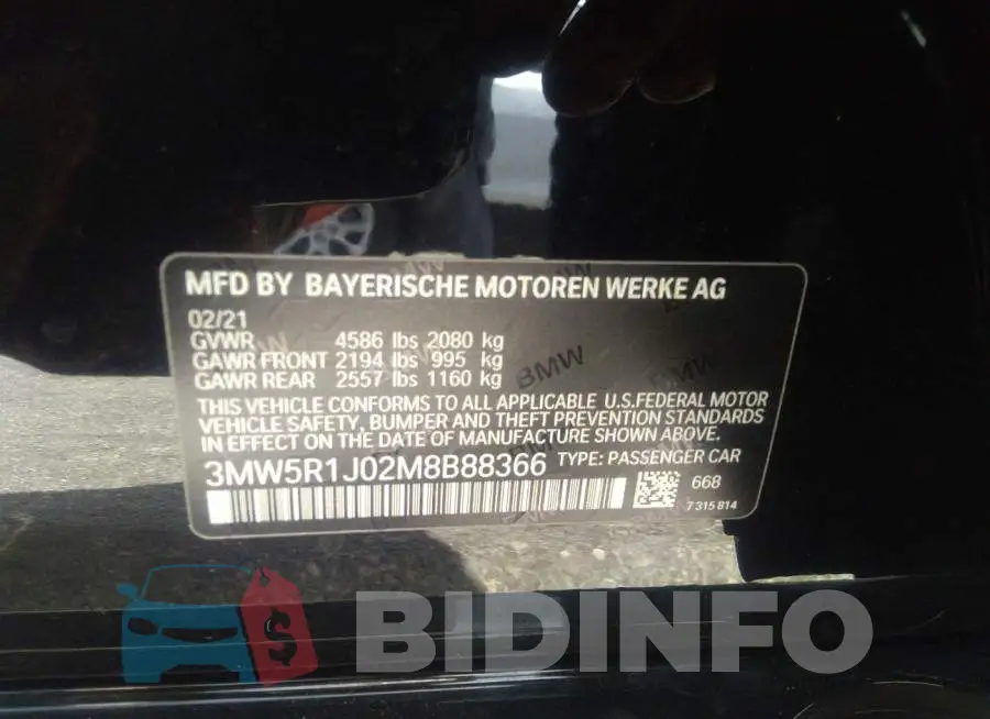 3MW5R1J02M8B88366 Photo# 9