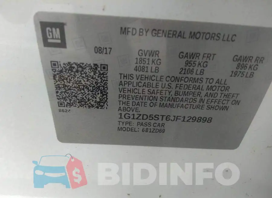 1G1ZD5ST6JF129898 Photo# 9