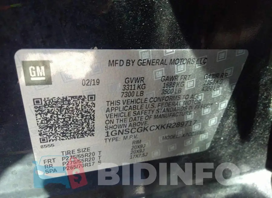 1GNSCGKCXKR289717 Photo# 9