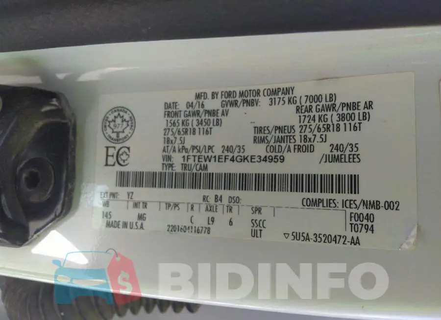 1FTEW1EF4GKE34959 Photo# 9