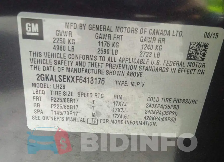 2GKALSEKXF6413176 Photo# 9