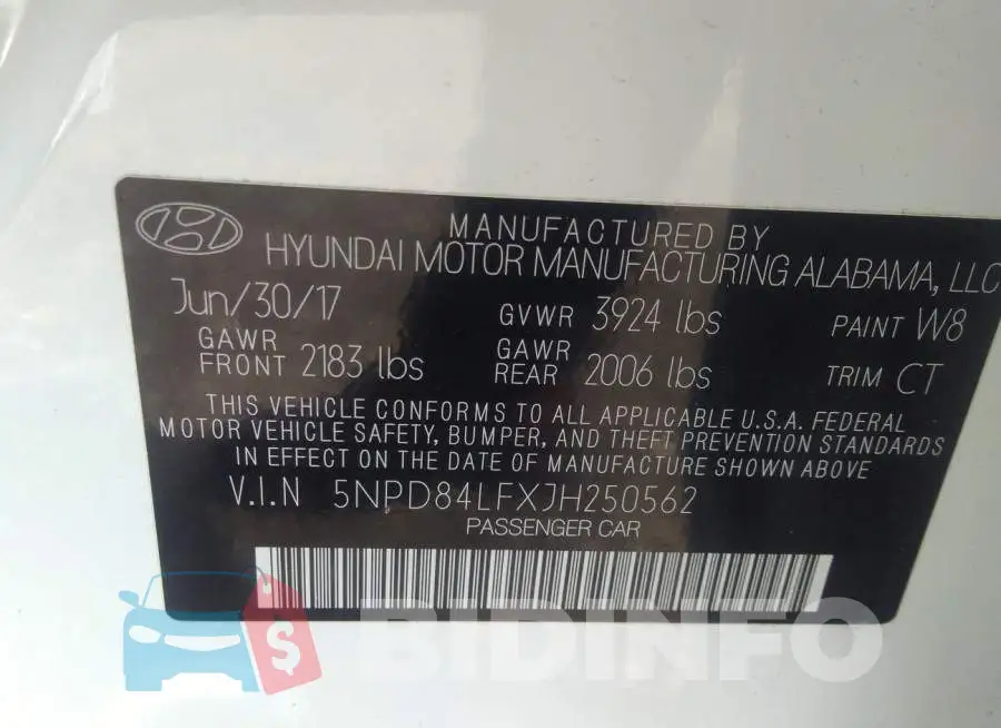 5NPD84LFXJH250562 Photo# 9