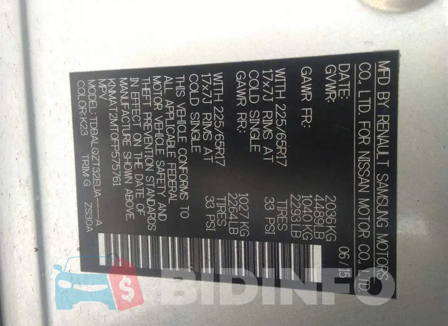 KNMAT2MT0FP575761 Photo# 9