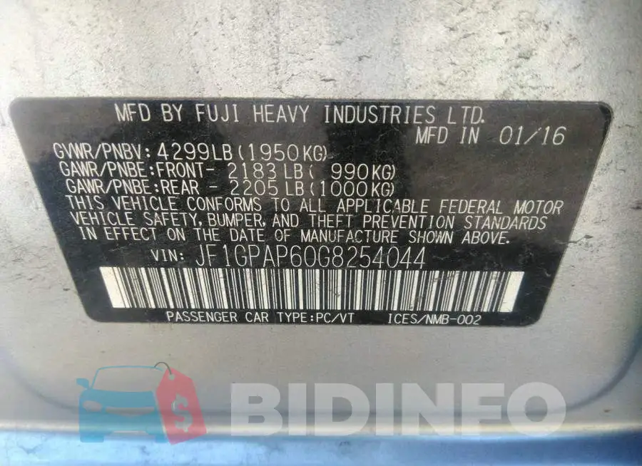 JF1GPAP60G8254044 Photo# 9