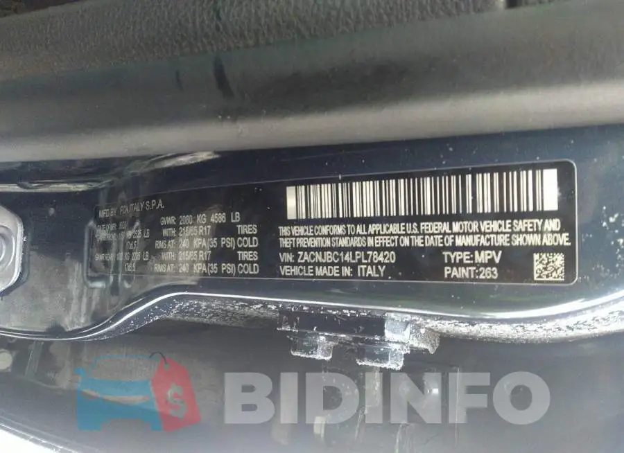ZACNJBC14LPL78420 Photo# 9