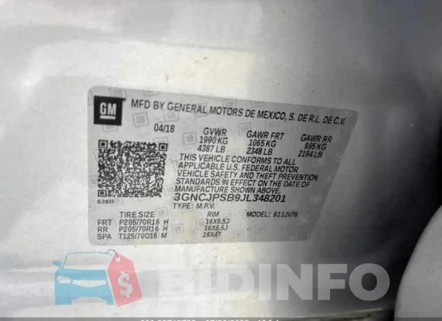 3GNCJPSB9JL348201 Photo# 6