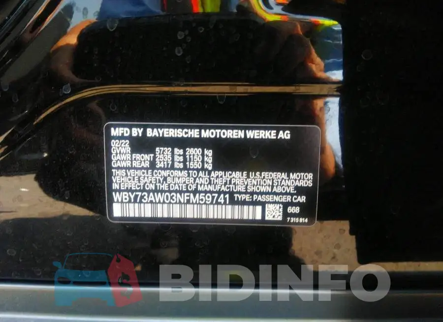 WBY73AW03NFM59741 Photo# 9