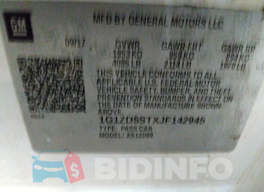 1G1ZD5STXJF142945 Photo# 9