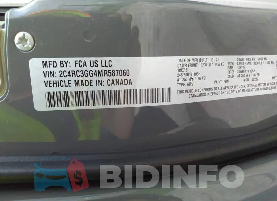 2C4RC3GG4MR587060 Photo# 9