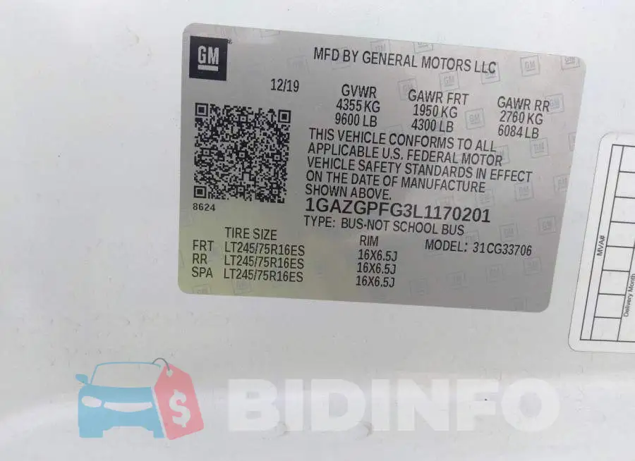 1GAZGPFG3L1170201 Photo# 9