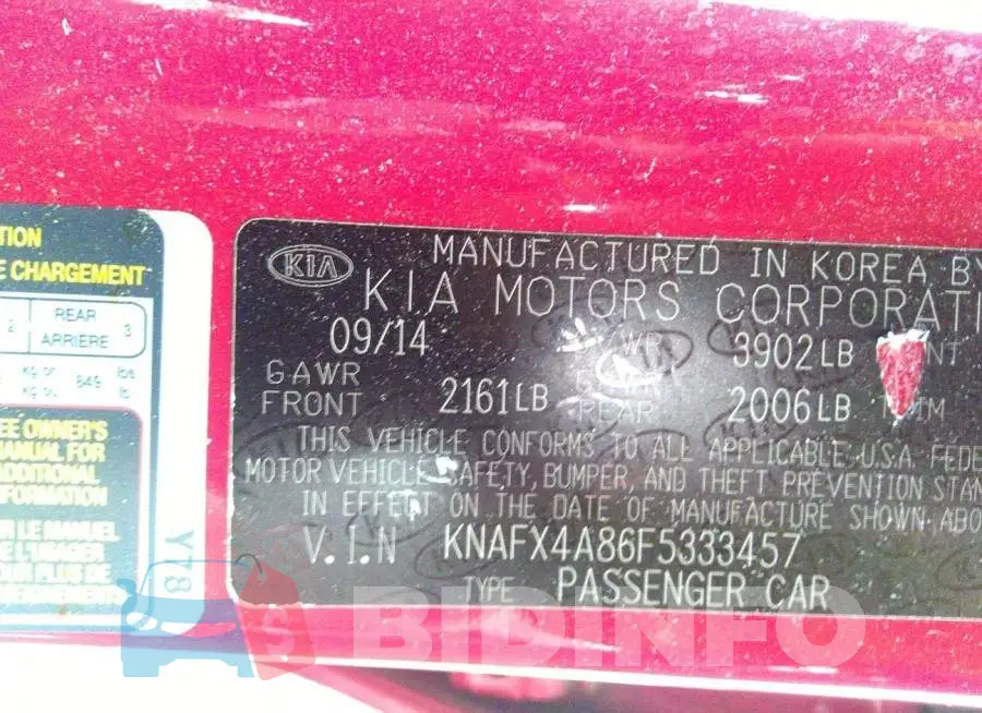 KNAFX4A86F5333457 Photo# 9