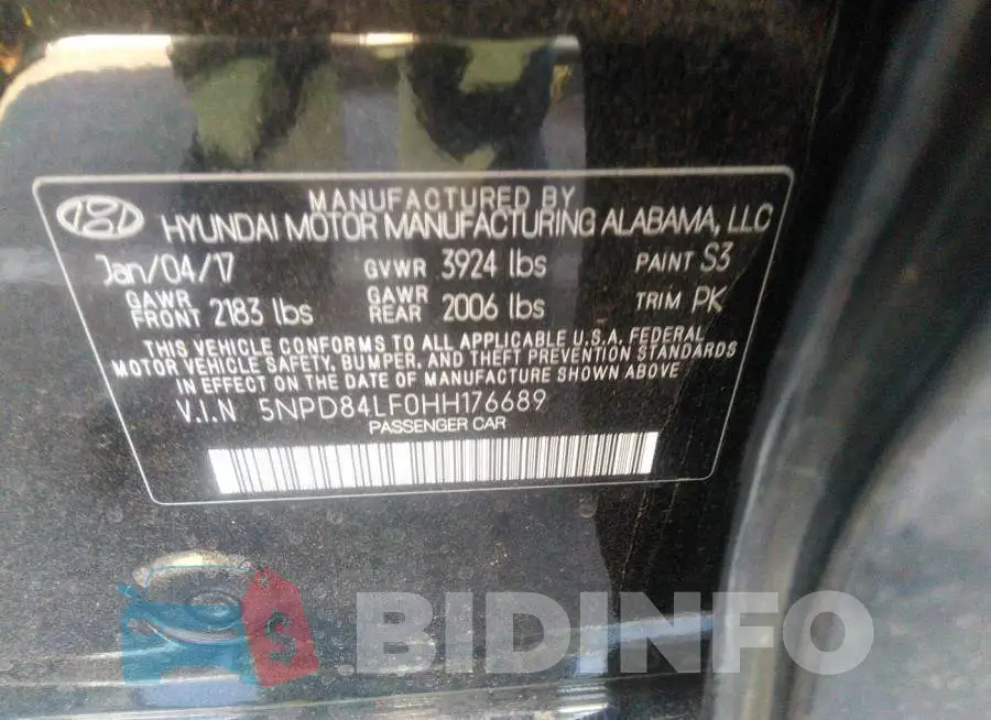 5NPD84LF0HH176689 Photo# 9
