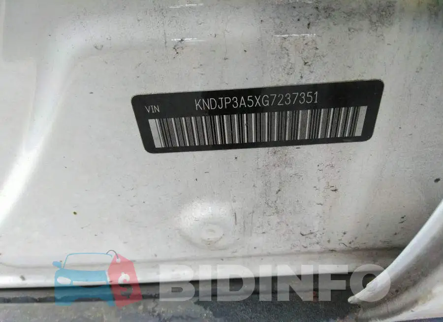KNDJP3A5XG7237351 Photo# 9