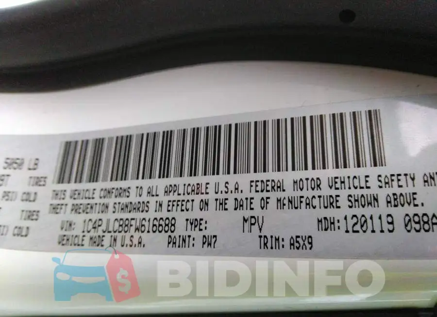 1C4PJLCB8FW616688 Photo# 9