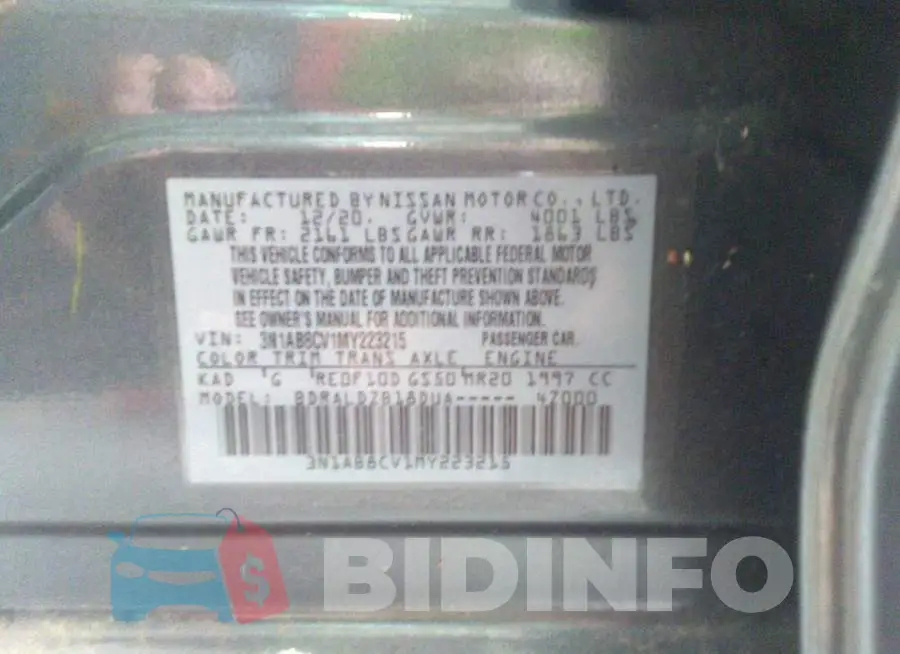 3N1AB8CV1MY223215 Photo# 9