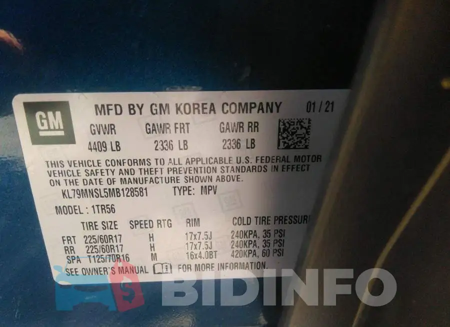 KL79MNSL5MB128581 Photo# 9