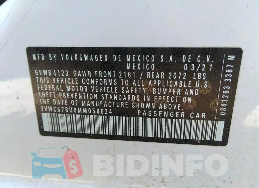 3VWC57BU9MM056624 Photo# 9