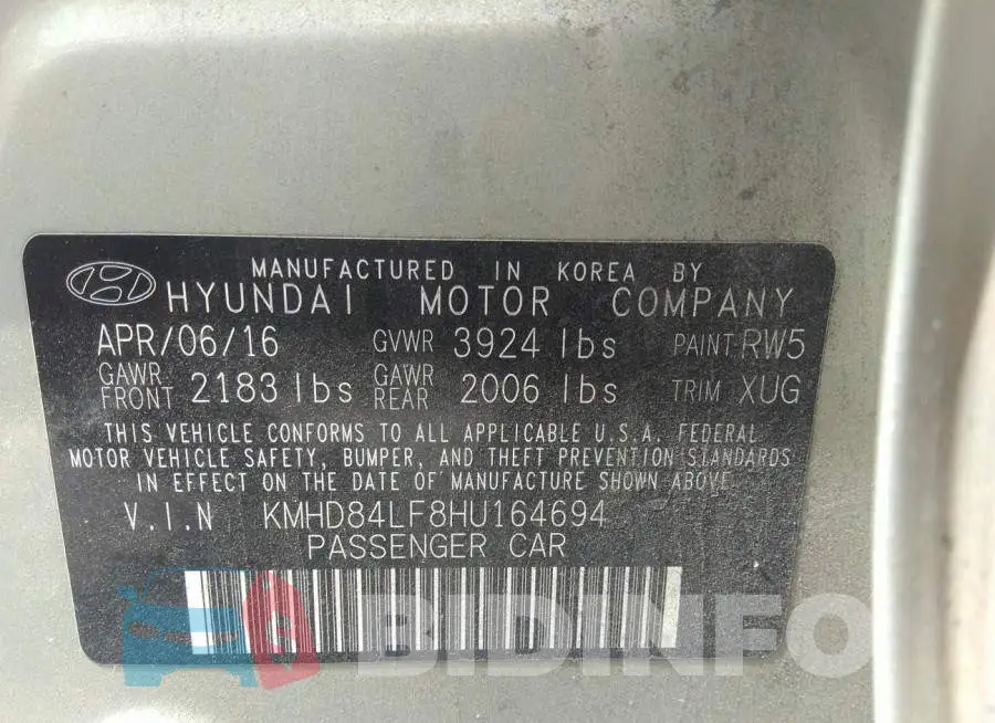 KMHD84LF8HU164694 Photo# 9
