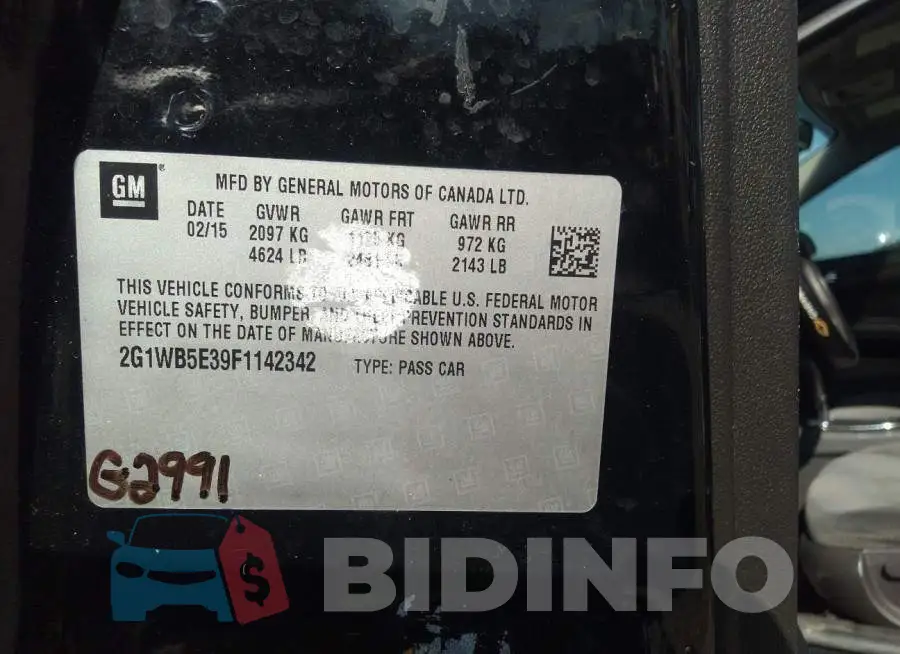 2G1WB5E39F1142342 Photo# 9