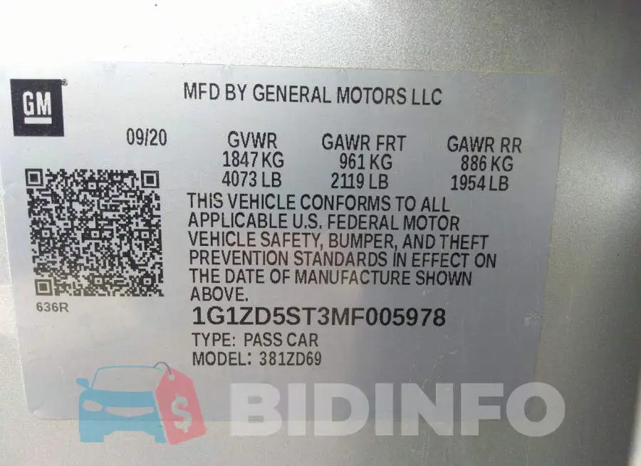 1G1ZD5ST3MF005978 Photo# 9