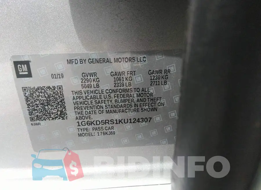 1G6KD5RS1KU124307 Photo# 9