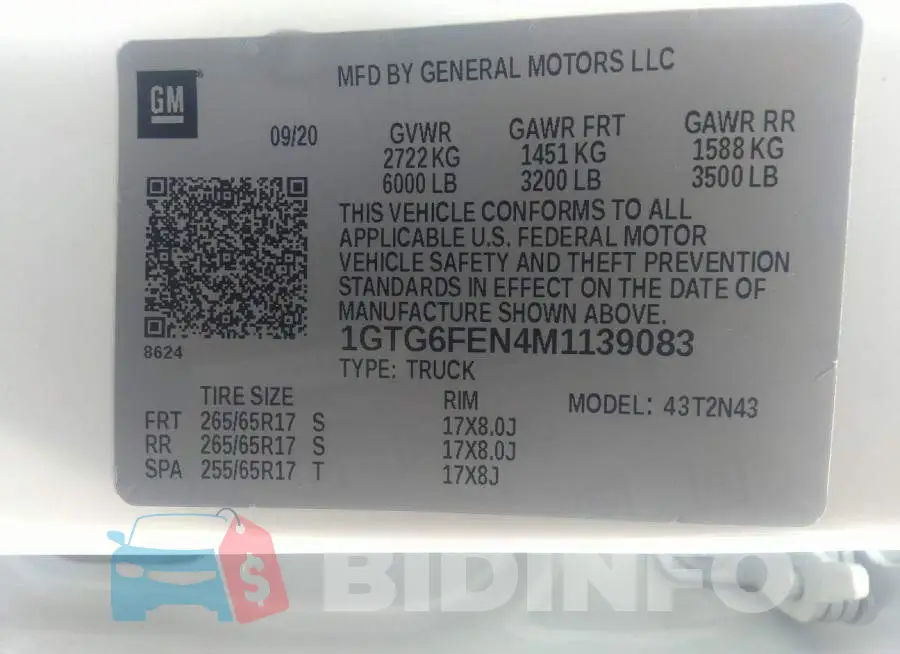 1GTG6FEN4M1139083 Photo# 9