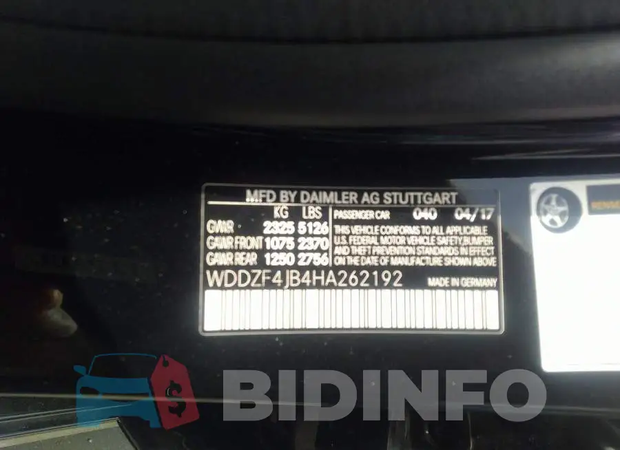 WDDZF4JB4HA262192 Photo# 9