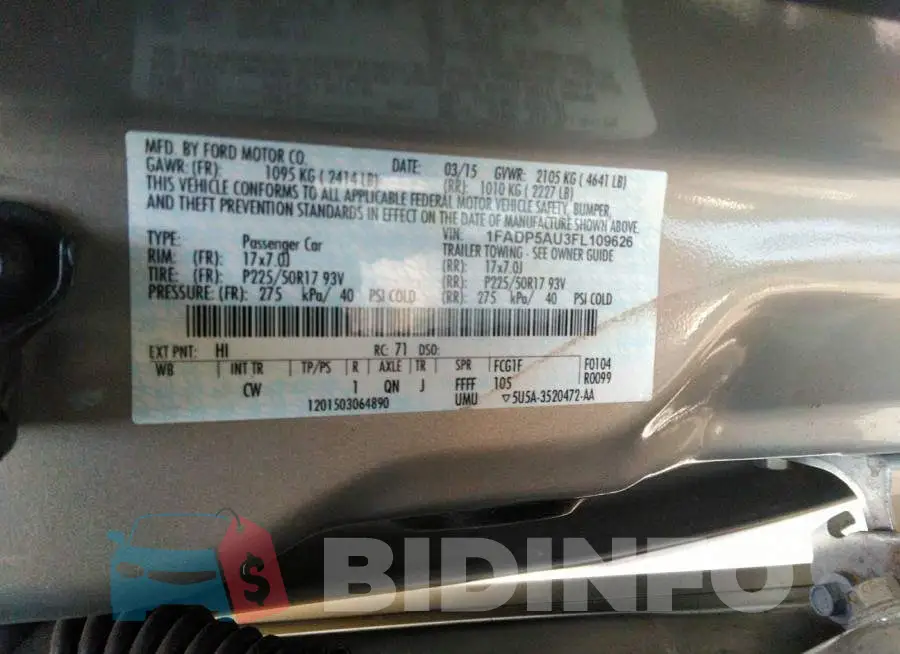 1FADP5AU3FL109626 Photo# 9