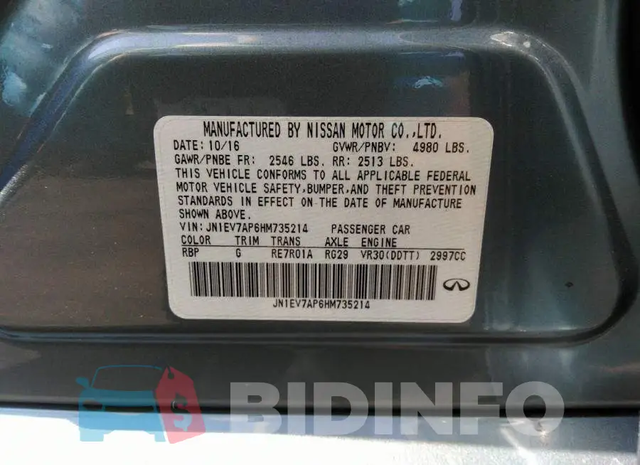 JN1EV7AP6HM735214 Photo# 9