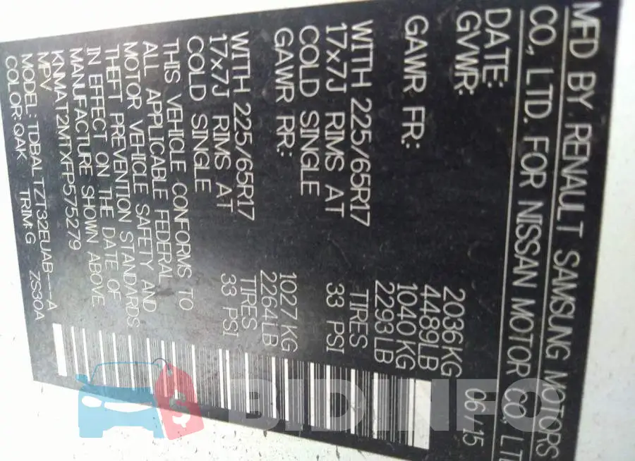 KNMAT2MTXFP575279 Photo# 9