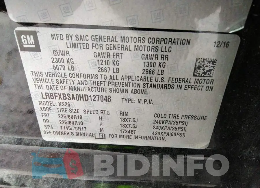 LRBFXBSA0HD127048 Photo# 9