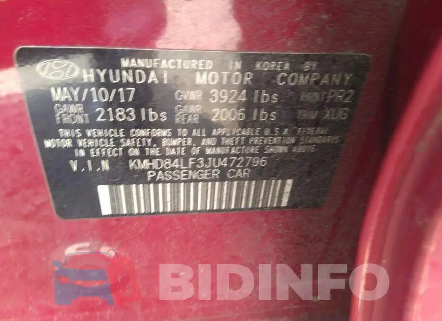 KMHD84LF3JU472796 Photo# 9