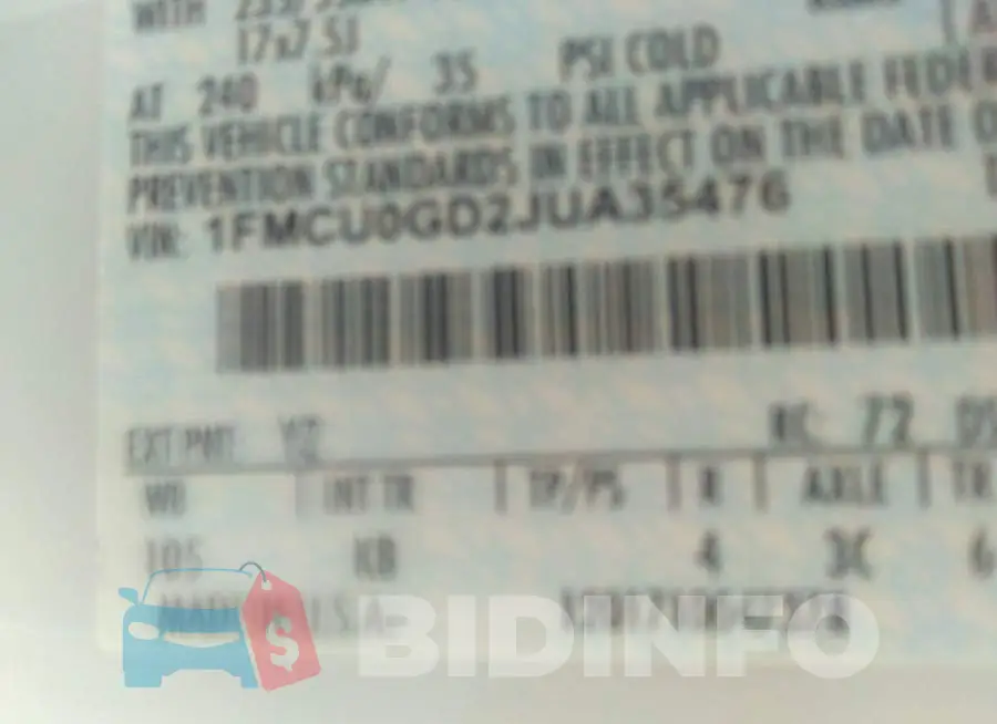 1FMCU0GD2JUA35476 Photo# 9