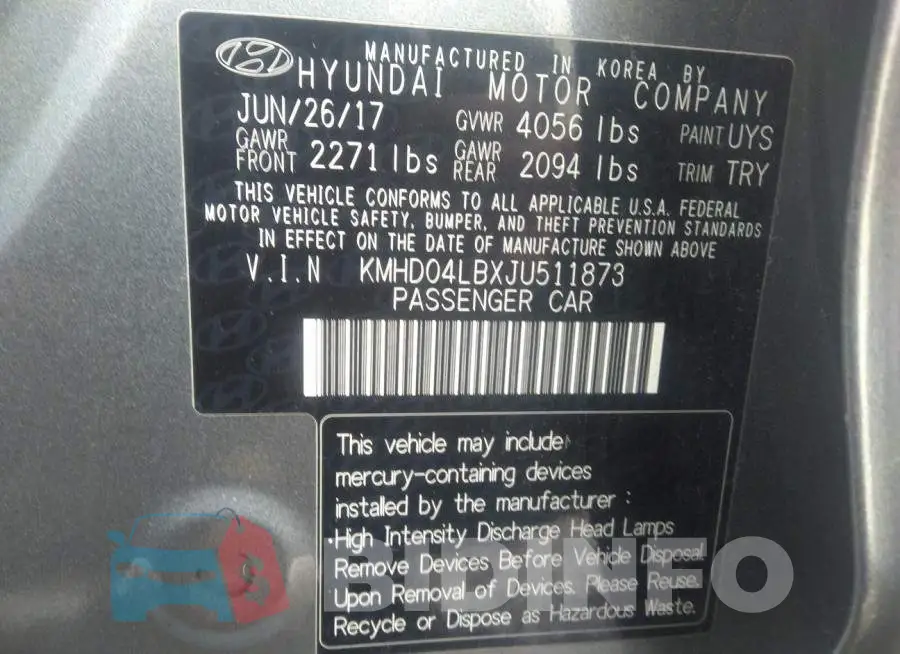 KMHD04LBXJU511873 Photo# 9