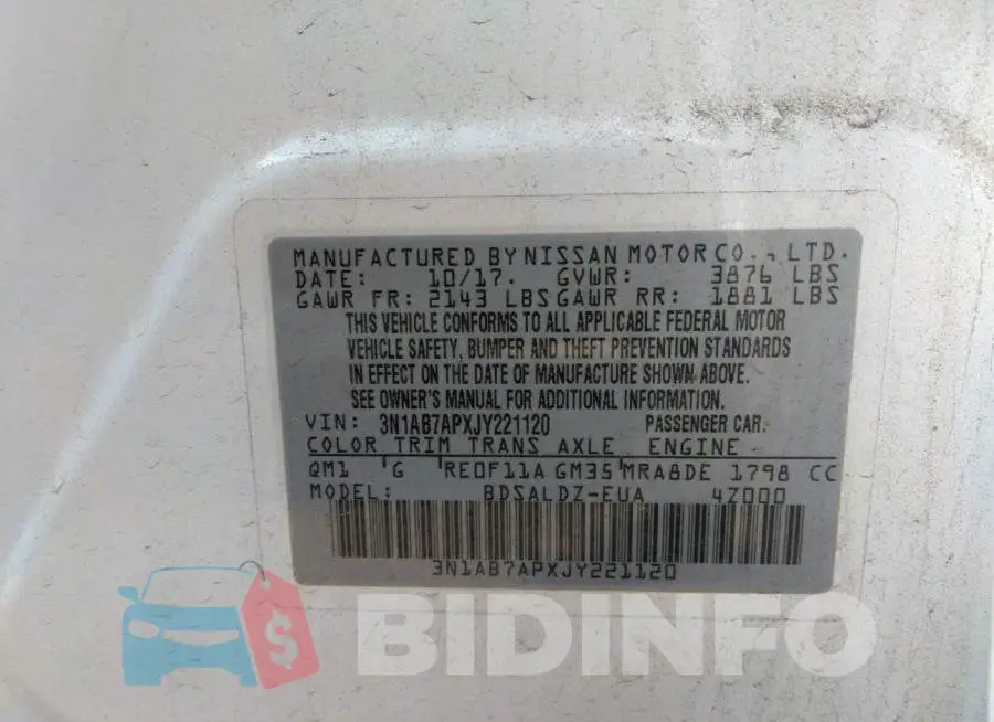 3N1AB7APXJY221120 Photo# 9