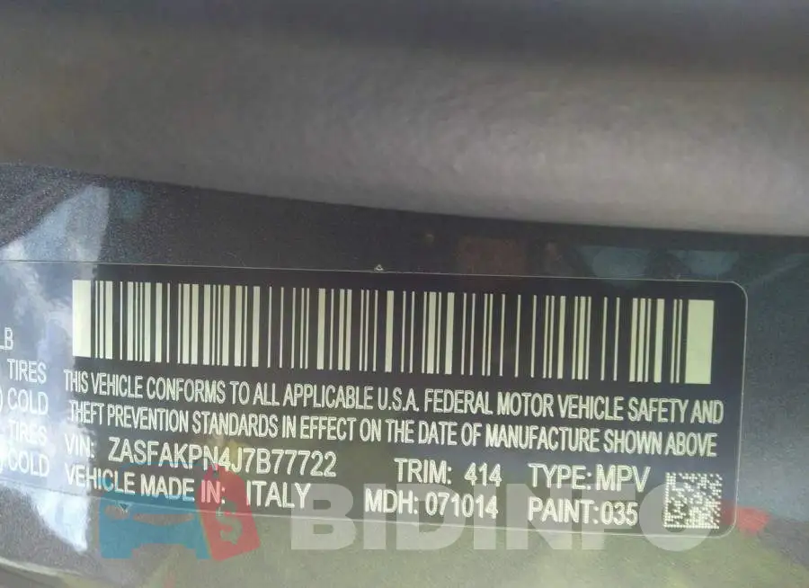 ZASFAKPN4J7B77722 Photo# 9