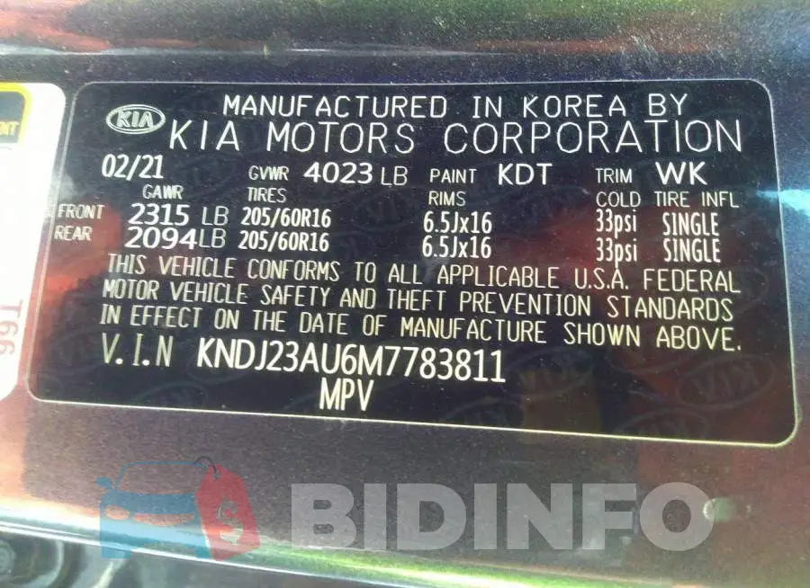 KNDJ23AU6M7783811 Photo# 9