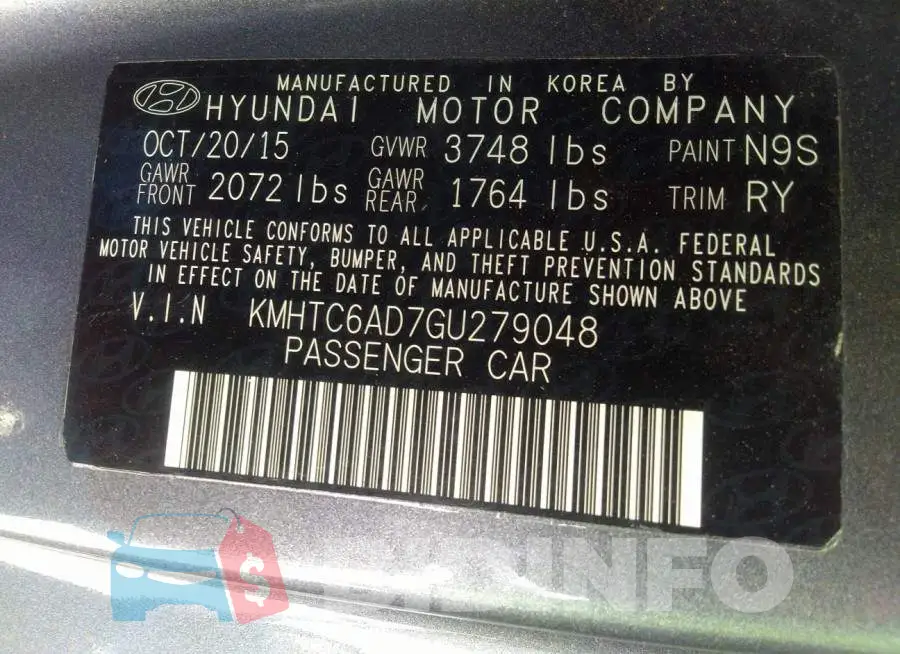 KMHTC6AD7GU279048 Photo# 9