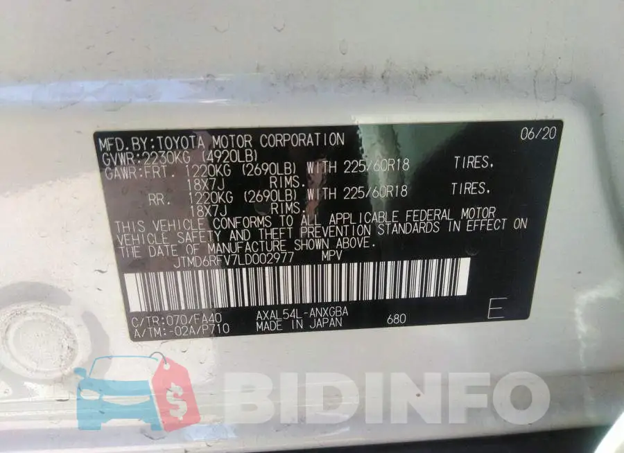 JTMD6RFV7LD002977 Photo# 9