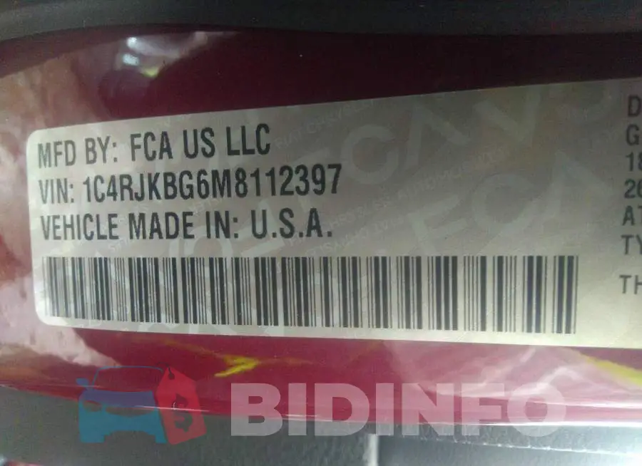 1C4RJKBG6M8112397 Photo# 9