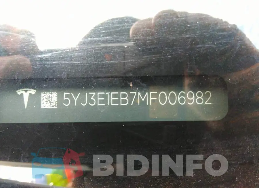 5YJ3E1EB7MF006982 Photo# 9