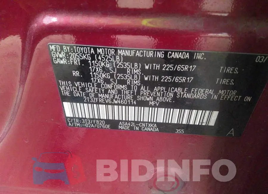 2T3ZFREV6JW460114 Photo# 9