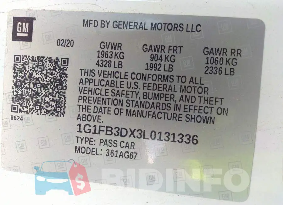 1G1FB3DX3L0131336 Photo# 9
